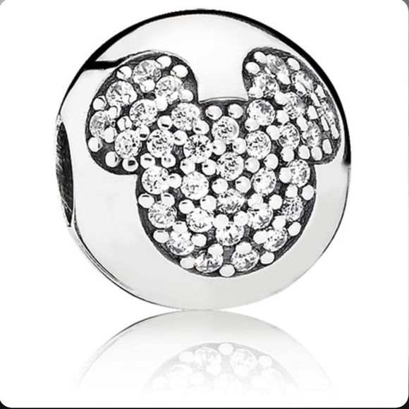Pandora Jewelry - PANDORA Disney Mickey Pave Clip Retired Clear Zirconia NEW never worn
